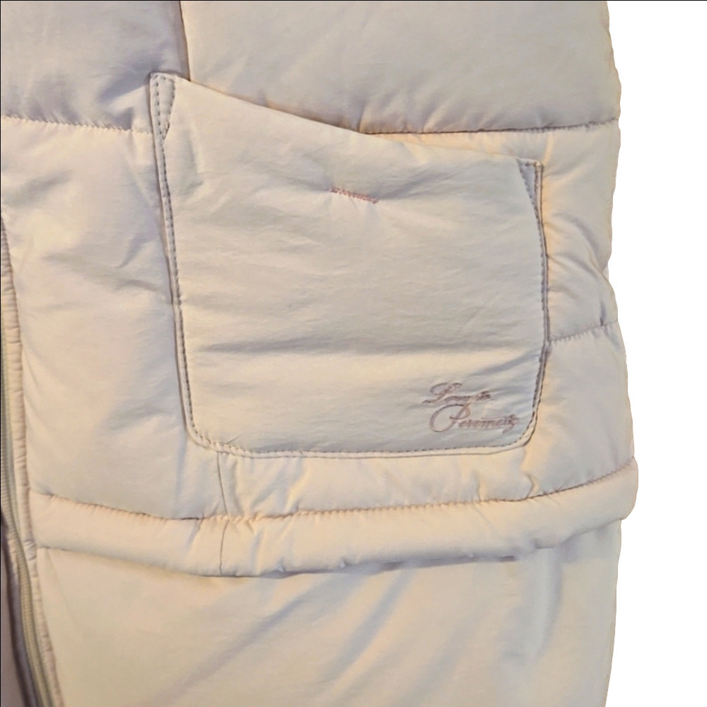 Perimitz French Casual Puffer Vest Girls Size 8 Full Zip 2-pkt Inside Drawstring - Picture 5 of 16